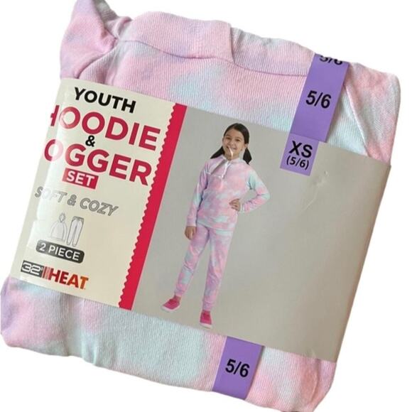 32 Degrees Girl's Hoodie Jogger Set Soft Size XS NWT - Picture 3 of 5